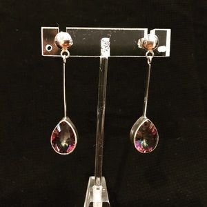 925 sterling silver mystique stone earrings